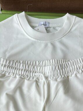 alo - Pink Top, Shorts, and Sweatshirt Set - Women's Size M